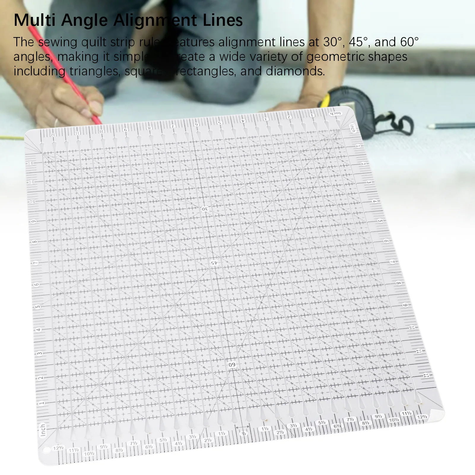 

Линейка для шитья, достаточная зона резки, высокая прозрачность, шаблон для квилтинга, линейка, большие цифры для изготовления одежды