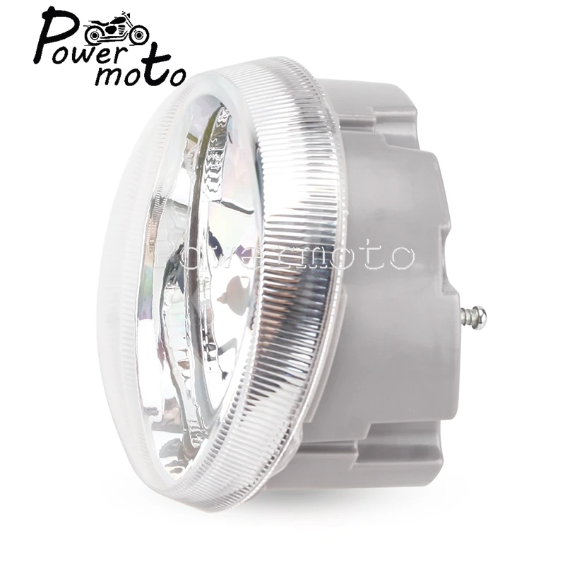 For LX 150 125 LX150 LX125 Motorcycle 12V 35W Clear Glass Headlight  High / Low Beam LED Round Front Head Lamp HS1 Socket P43T
