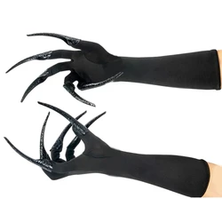 Scary Long Nails Gloves Cosplay Party Costume Accessories Halloween Party Gloves Roleplay Finger Nails Gloves