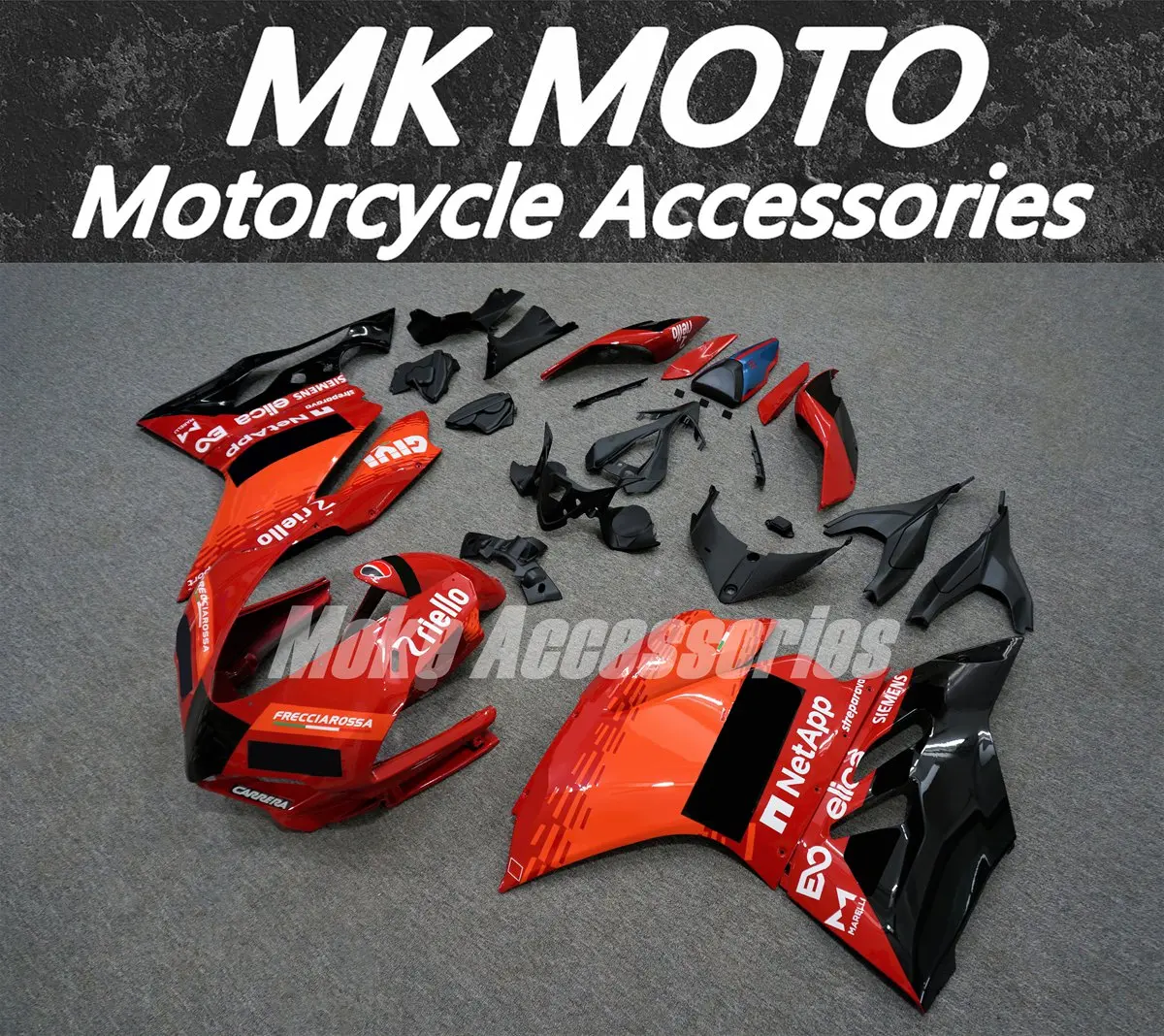 

Комплект обтекателей для мотоцикла, подходит для 959 1299 Panigale 2015 2016 2017 2018, комплект кузовных деталей из АБС-пластика, оранжевый, красный, белый, синий цвета.