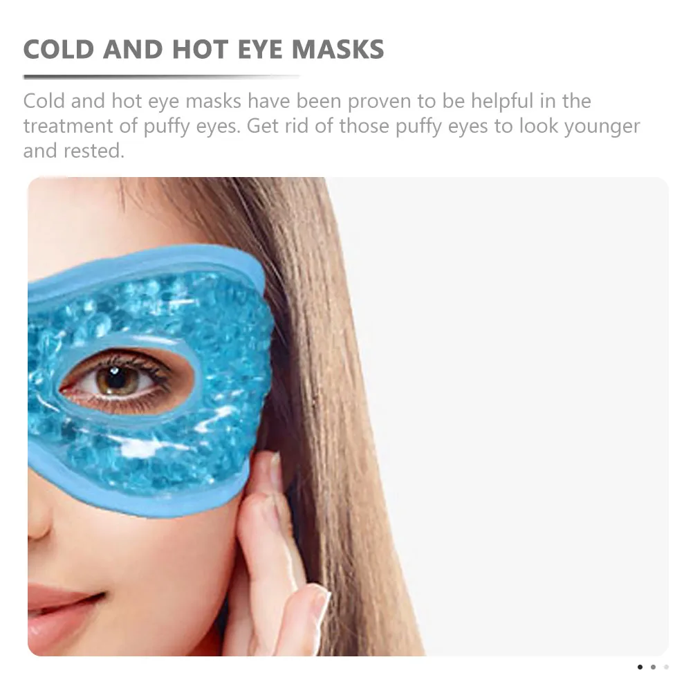 

2pcs Pads Cooling Reusable Skin-Friendly Cold Ice Shades For Dark Circles Puffiness Relief Portable Patches Care Summer Eye Ice