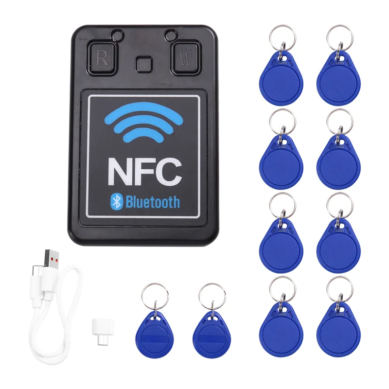 【B74A】NFC-PRO двухдиапазонный Bluetooth + Applet RFID смарт-чип-карт, копировальный аппарат, 13,56 МГц, 125 кГц, клон шифрования, перезаписываемый ключ