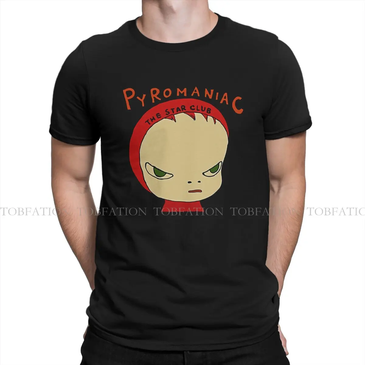 Yoshitomo Nara 100% Cotton TShirts Pyromaniac Print Men's T Shirt Funny Tops Size S-6XL