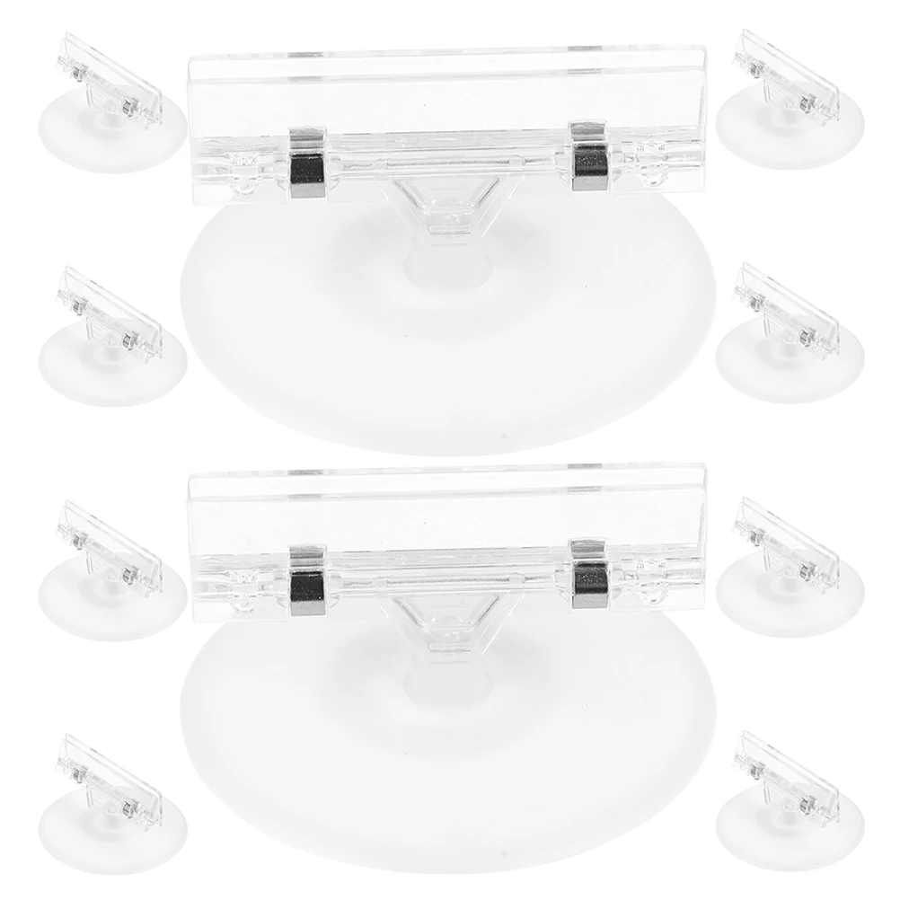 

10pcs Label Clips For Retail Signs Abs Plastic Price Display Clips Round Base Store Sign Holders Shelf Tag Label Holders