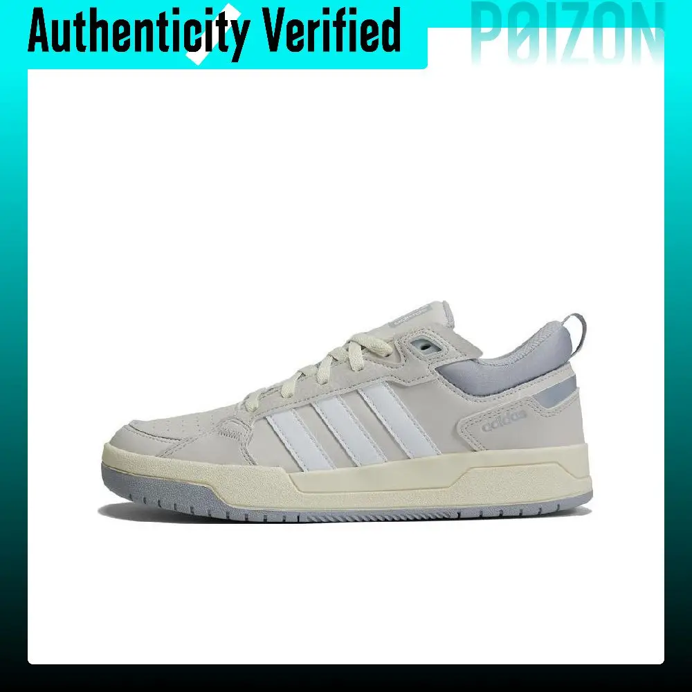 Adidas Neo 100DB Leather Comfortable Slip Resistant Cushioning Abrasion Resistant Low top Skateboard Shoes Unisex HP6899