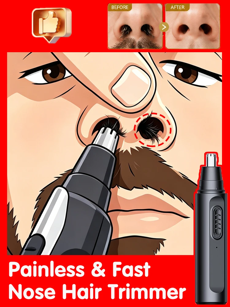 Nose Hair Remover Electric Nose Hair Cutting Machine Nose And Ear Hair Clipper Rechargeable Nose Hair Trimmer For Man Hot Sale