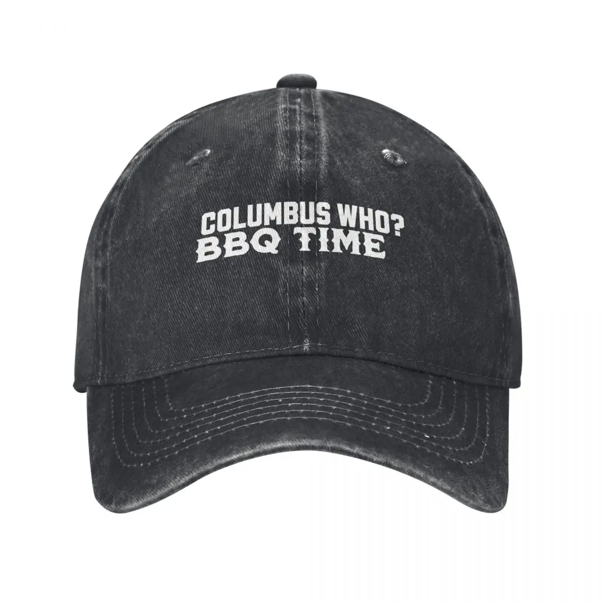 TIKI Dad Hats Columbus Who_BBQ Time Hat Sun Visor Baseball Caps Columbus Day Peaked Cap tops fugees graphic Hat official-website