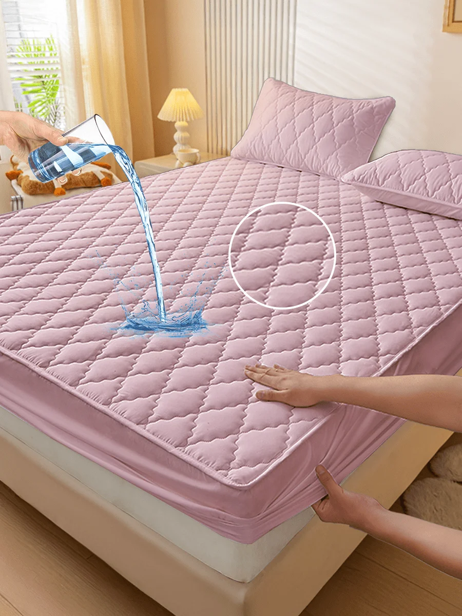 Diamond Grid Fitted Bed Sheet, 30cm Deep, 99×190cm (38.97×74.8 inch), 7 Colors | Waterproof, Soft, Breathable, Wrinkle-Resistant, Snug Fit, Bedding for Bedrooms