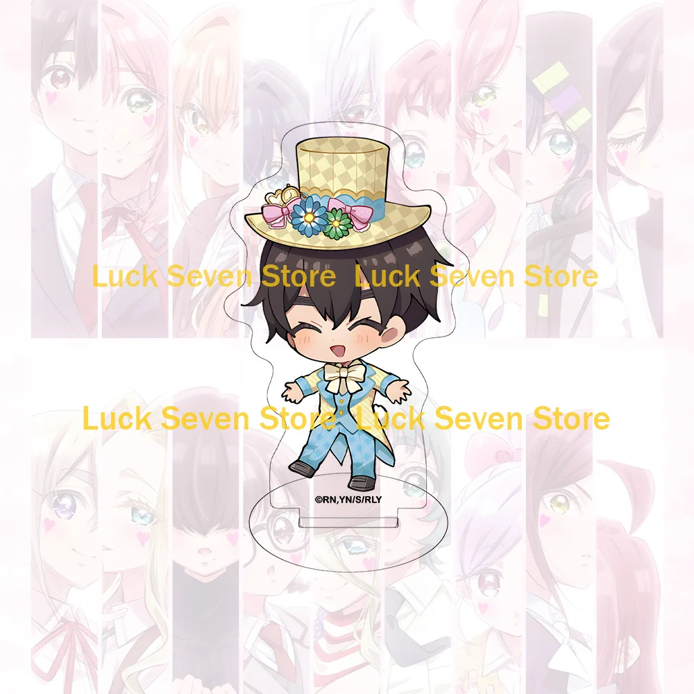The 100 Girlfriends Who Really Love You Easter Bunny Ear Mad Hatter Top Hat Q Version Nano Eiai Kusuri Yakuzen Acrylic Keychain