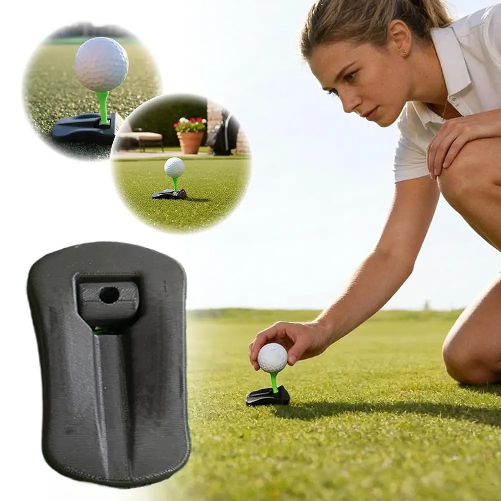 

Golf Training Ball Tees Stand Plastic Hinged Turf Base Performance Creative Golf Ball Spike Stand Base Golf Accessories