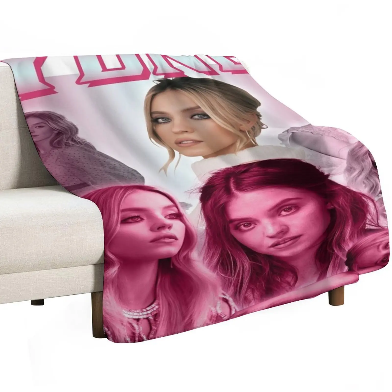 Sydney Sweeney Throw Blanket Decorative Sofas Thermal blankets and throws Decoratives Giant Sofa Single Blankets