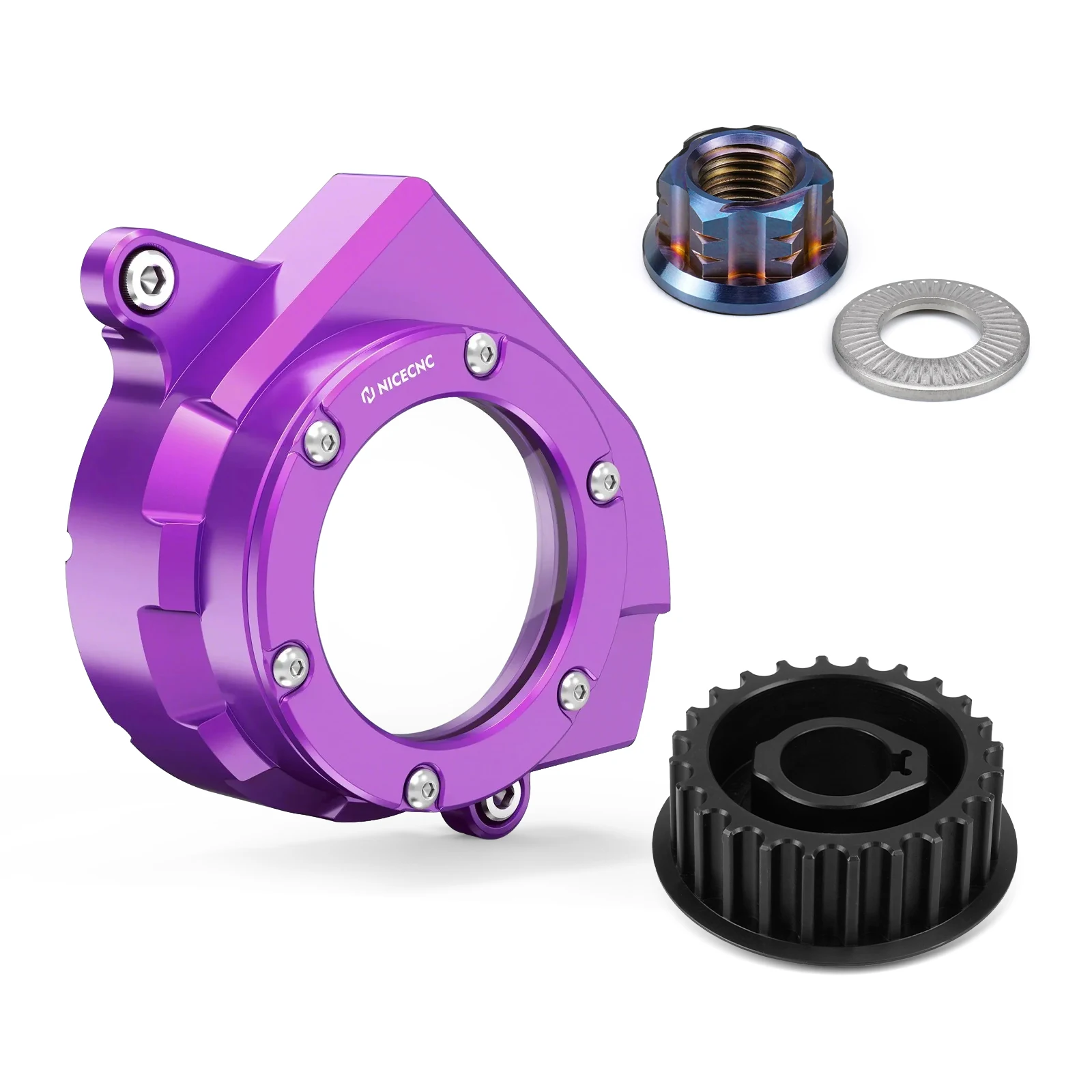 AliExpress NICECNC For Surron Light Bee X S Primary Pulley & Pulley Nut & Belt Pulley Cover Guard For Segway X160 X260 Electric Dirt Bike