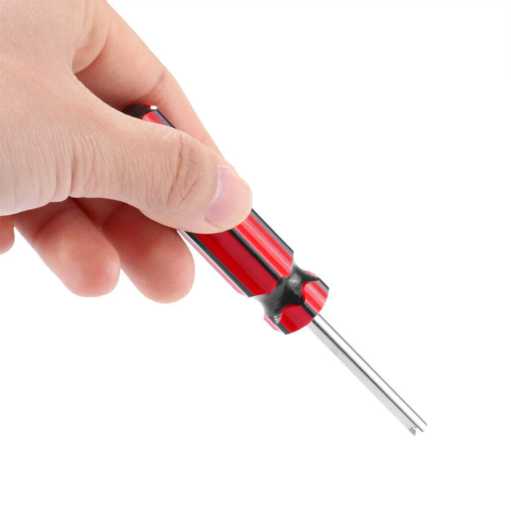 

1 Pieces Red Black Tire Air Valve Core Screwdriver Wrench for Car Bike Universal