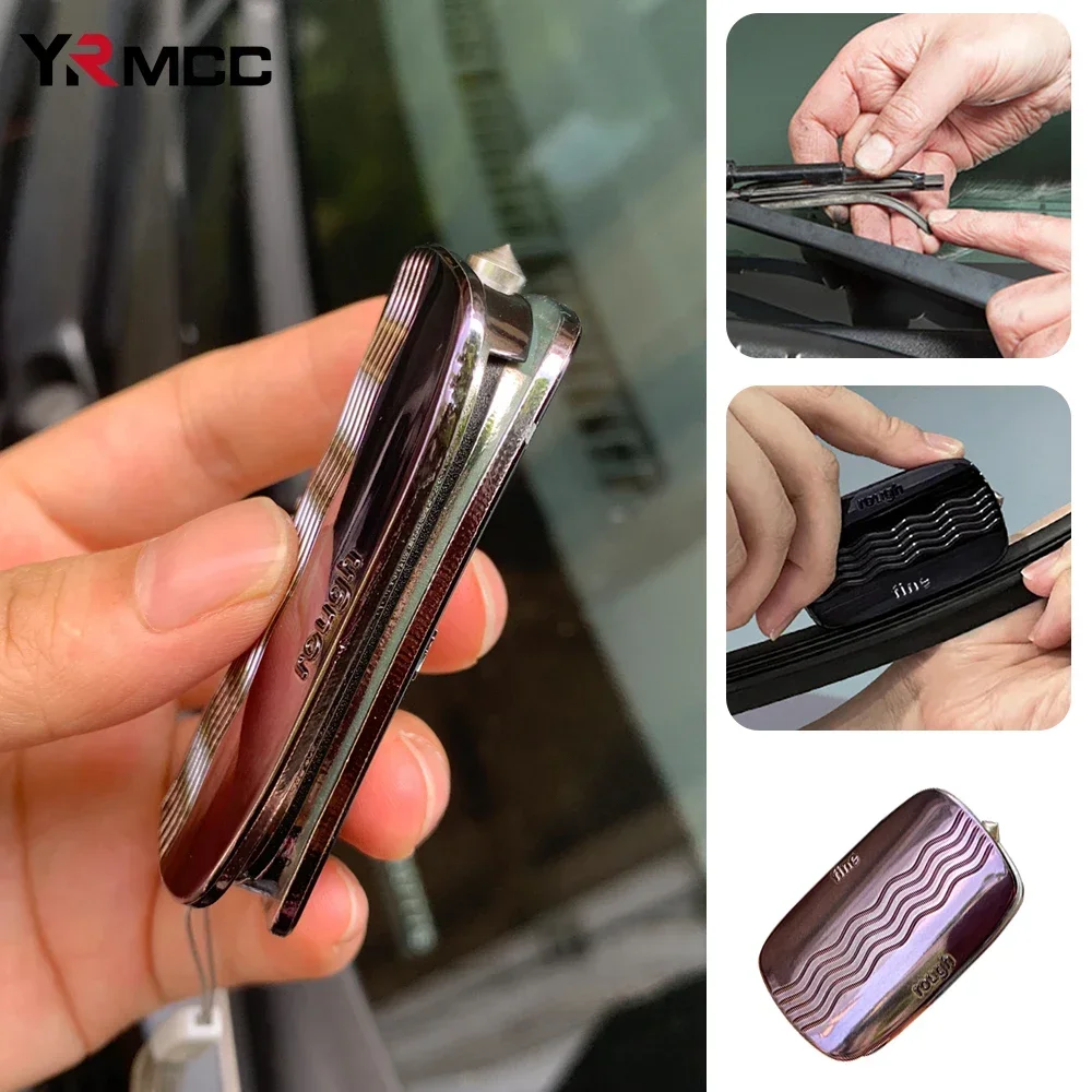 Car Wiper Blade Modification Repairer Aluminum Alloy Wiper Protector Car Repair Tool Purple Auto Parts Secondary Repair Tools