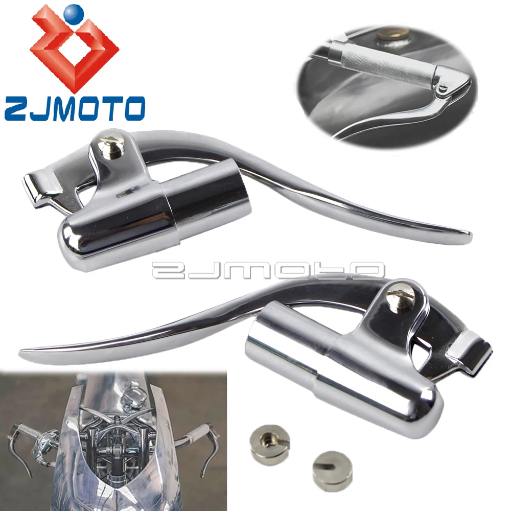 Motorcycle Inverted Bar End Control Lever For Harley Cafe Racer Chopper Bobber Custom 1\