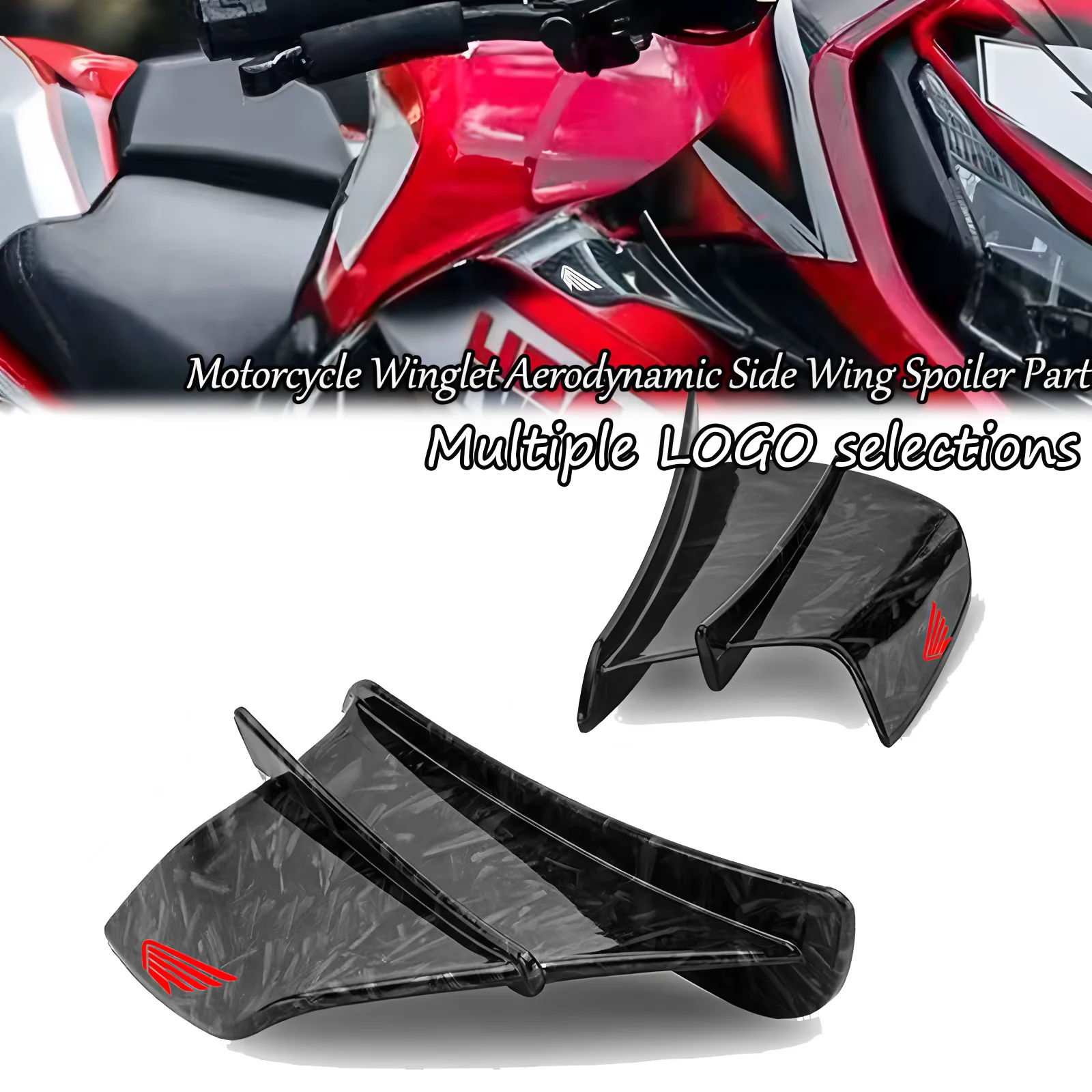 

For Honda CB650R CB1000 CB1000R CBR1100 CBR600RR CBR9OORR CBR600RR/1000RR Motorcycle Winglet Aerodynamic wing Kit spoiler