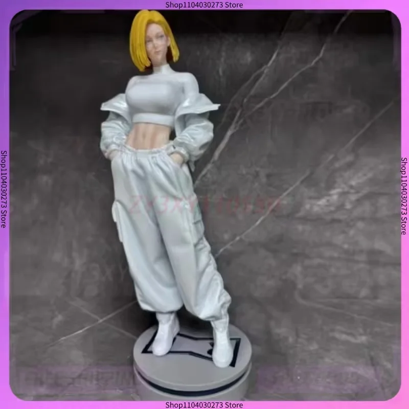 

Новая фигурка Андроид 18 из Dragon Ball, 29 см, версия в повседневной одежде белого цвета. Фигурка аниме-персонажа из ПВХ: Красивая девушка, коллекционная модель для декора стола