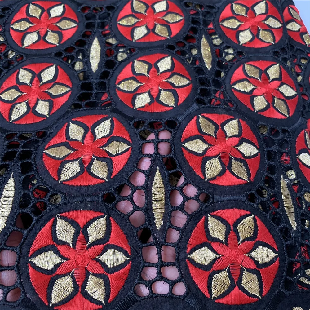 

Африканское нигерийское кружево 2025 года: новейшая высококачественная ткань с тюлем, вышивкой пайетками и гипюром для платьев, 5 ярдов, ZJ019