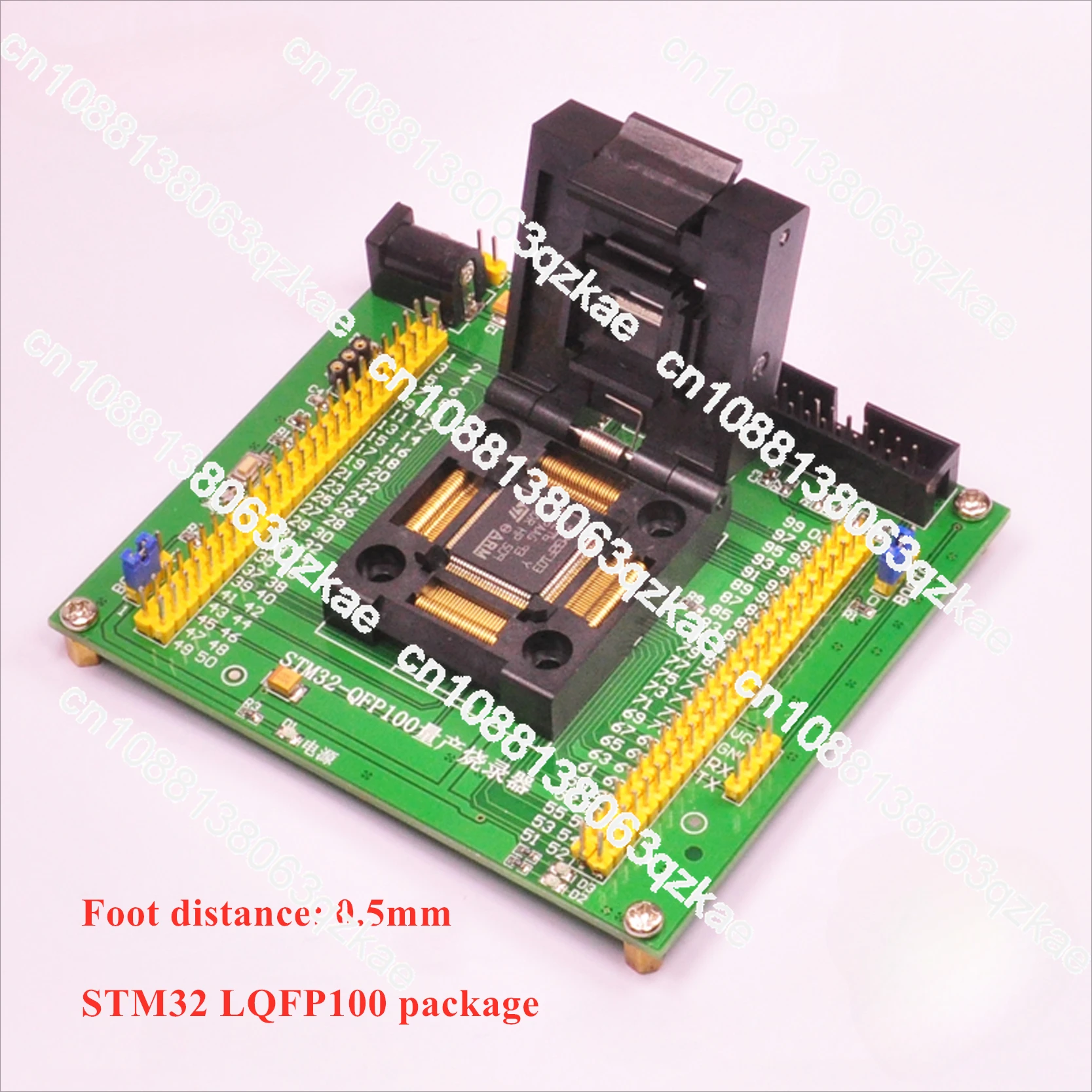 STM32 Burner Mass Production Burning Programming Download Programming Block Burning Test Block Test Socket LQFP100