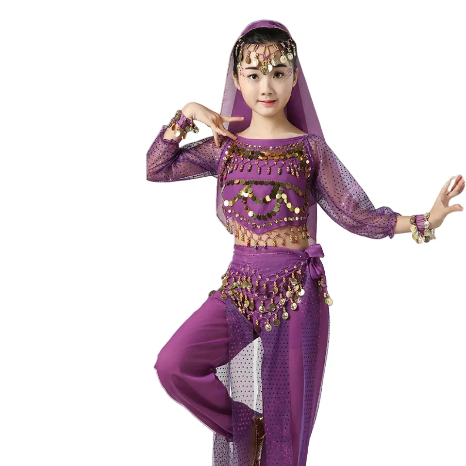 ชุดนักเต้นระบำหน้าท้องสำหรับเด็ก, ชุดแสดงเต้นระบำหน้าท้องสำหรับเด็กผู้หญิง, เข็มขัดชุดอียิปต์, ชุดเต้นรำอินเดียสำหรับเด็ก