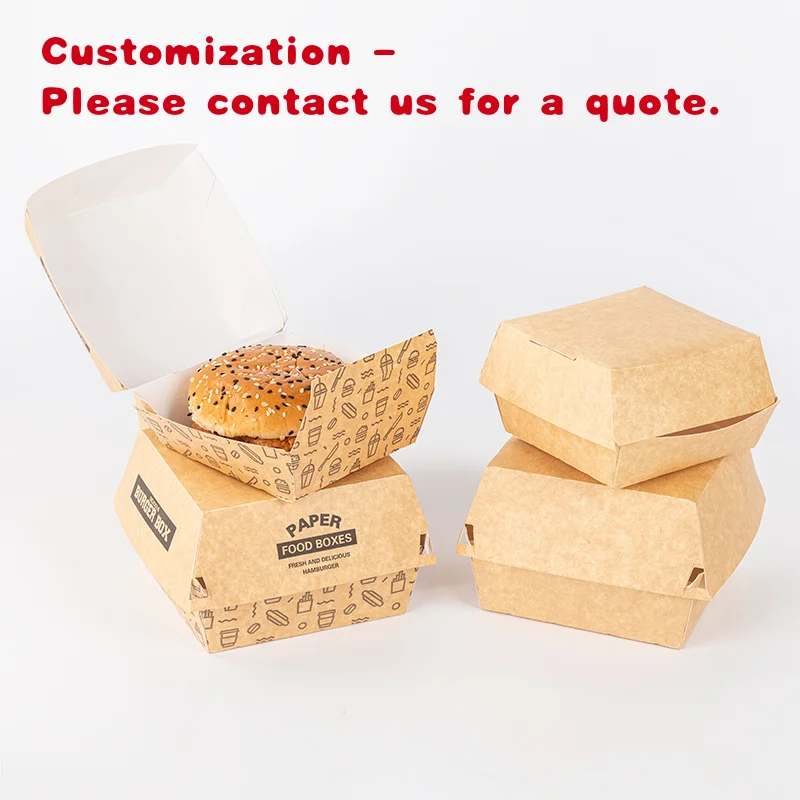 LOKYO – boîte de seau de poulet à emporter personnalisée, boîte d'emballage de nourriture rapide pour Hot Dog, frites, chips, Burger, pépites