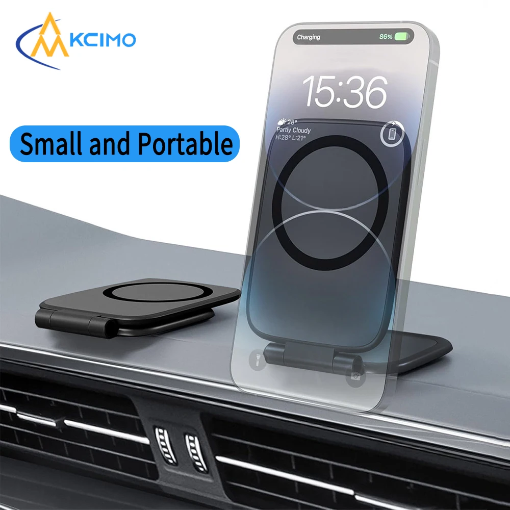 Kcimo Magnetic Phone Holder for Car Mount with Dual Side Strong Magnets Ultrathin Adjustable Cell Phone Holder Accessories