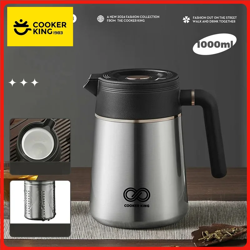 

COOKER KING термос чайник с керамическим покрытием чайник с разделением воды изолированный горшок большой емкости чайник для дома/офиса