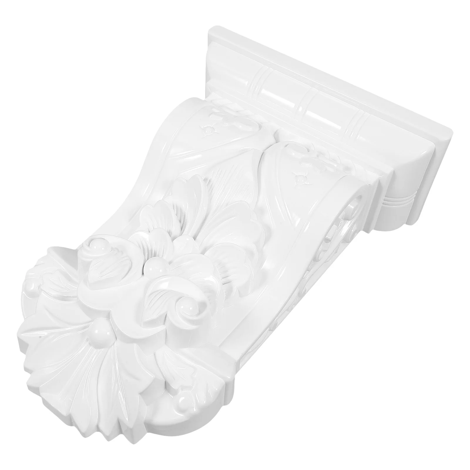 Coluna romana corbels flor decorativa abs plástico esculpido detalhes estilo europeu decoração de casa interior ao ar livre durável prático