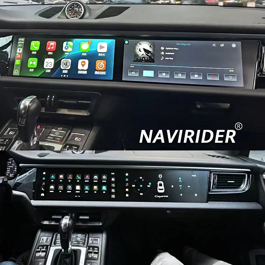 

12.3inch Dual Android Screen For Porsche Macan 2011-2017 Car Radio GPS Multimedia Video Player Radio Head Unit Carplay