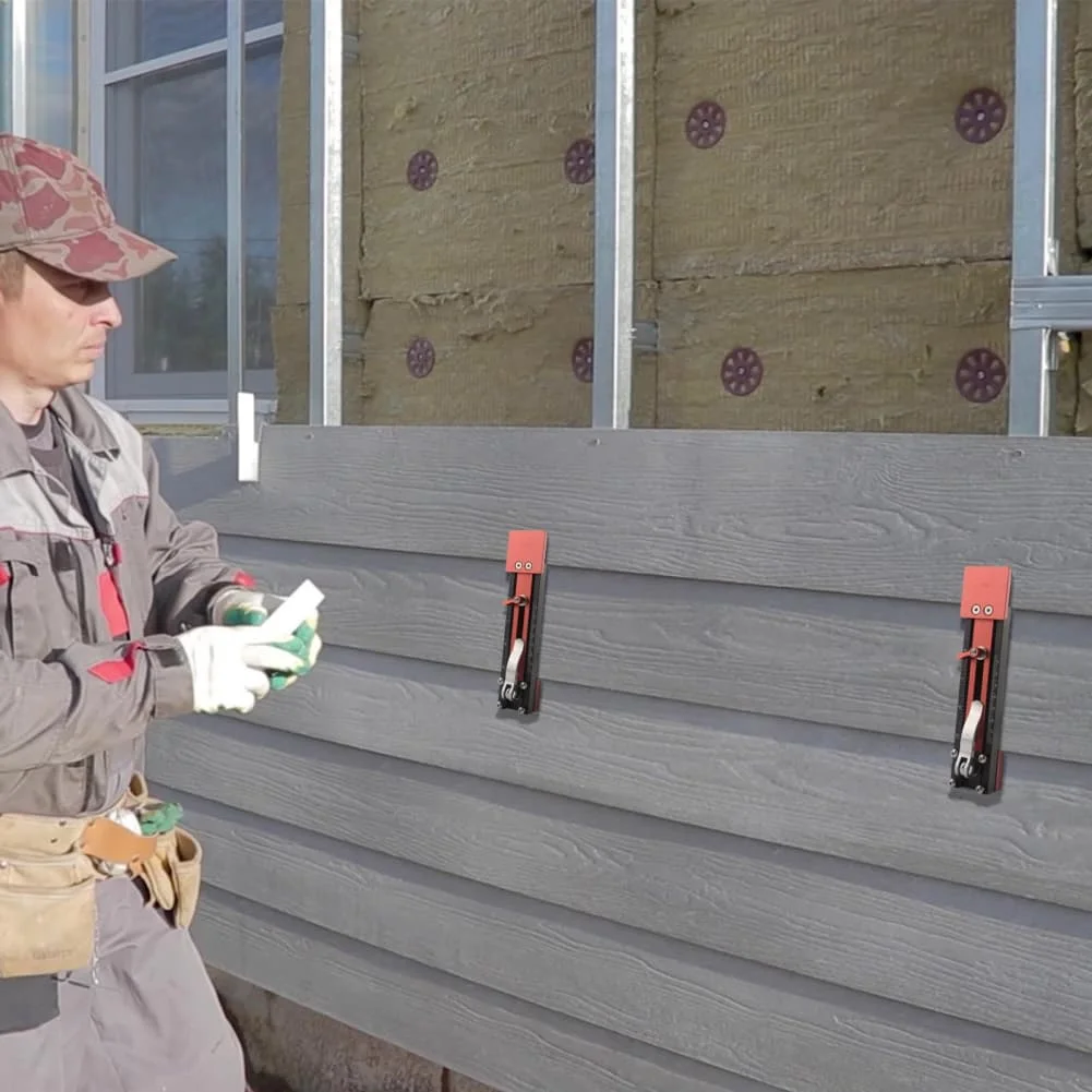 Aluminum Wall Panel Install Tool with Dual Measurement Scales Allowing Precise Thickness Adjustment for Construction Tasks