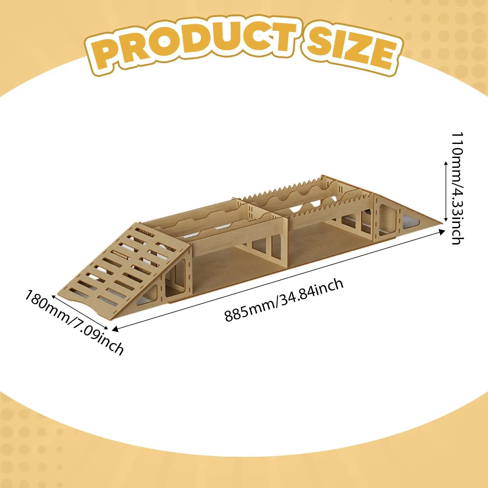 Wood RC Crawler Obstacle Course Multipurpose for Kids DIY Assembling Toy