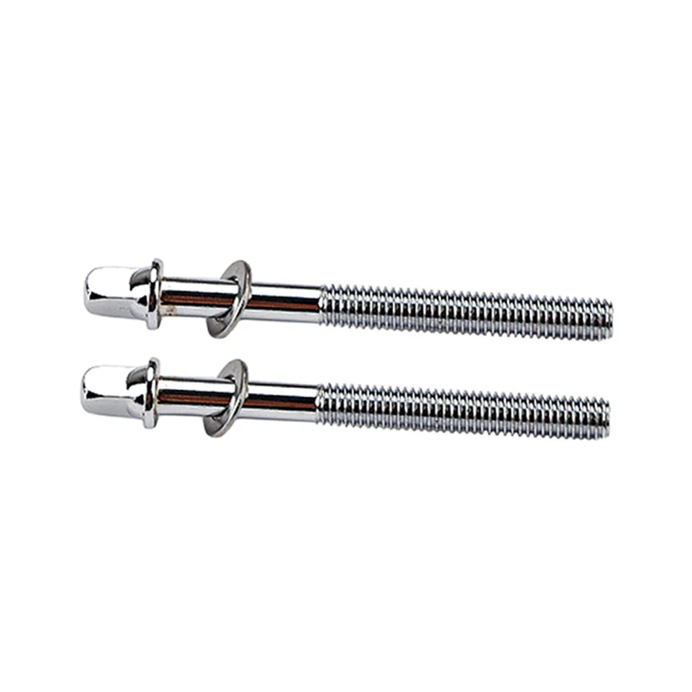 2 Pcs Screw Bass Drum Parts Rod Screws Snare Tension Lug Mounting Metal with Washers Electroplated Surface