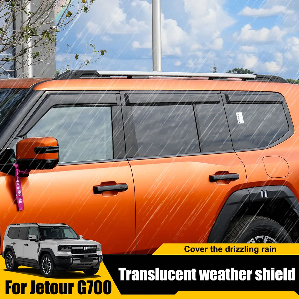 For Chery Jetour G700 2025 2026 Translucent Weather Shield Car Modification Accessories Window Rain Shield Dynamic And Beautiful