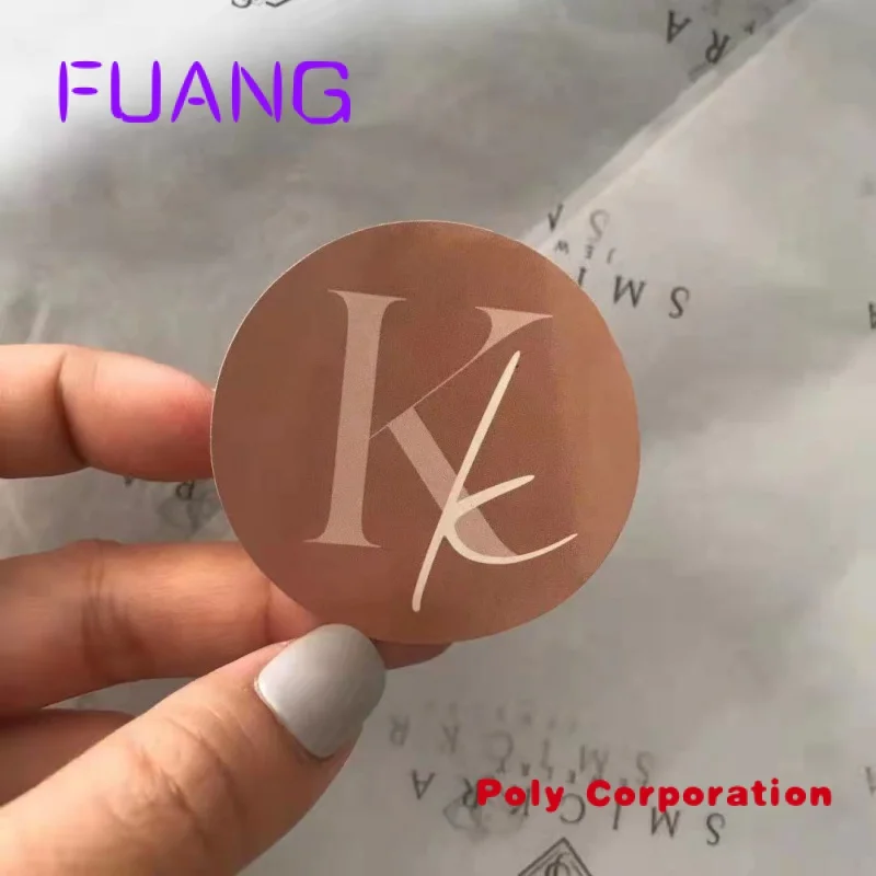 Custom Logo Ronde Vorm Waterdichte Zelfklevende Fles Label Afdrukken Etiket Stickers