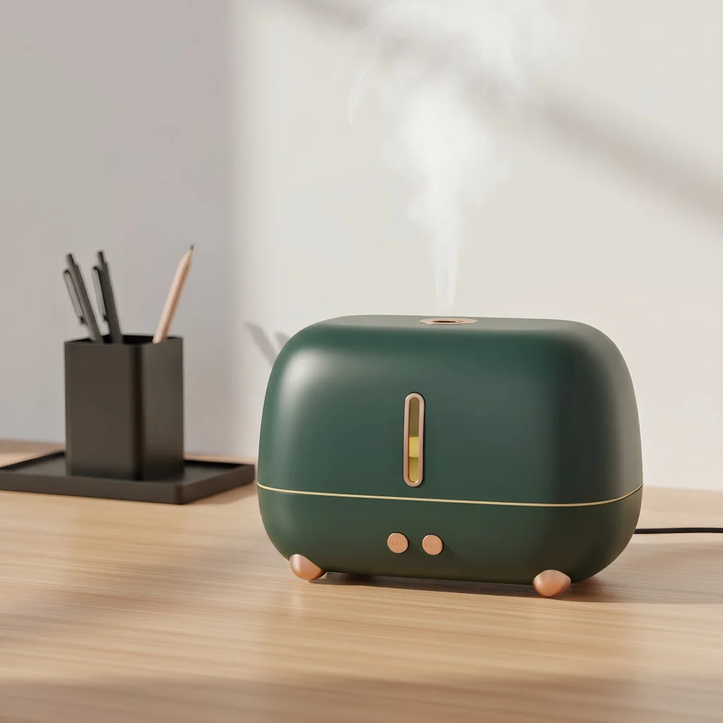 

Компактный 3D-увлажнитель с эффектом огня: ультразвуковой диффузор для ароматерапии с успокаивающим ночником и автоматическим отключением