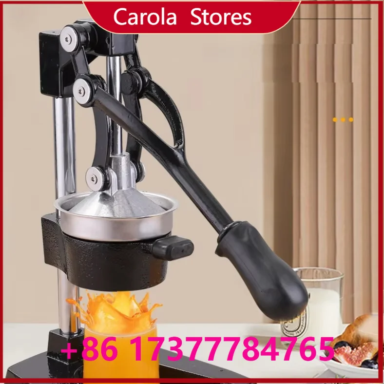 Commercial Manual Orange Juicer, Hand Press Citrus Squeezer with Juice Residue Separation, Street Stall Fresh Orange
