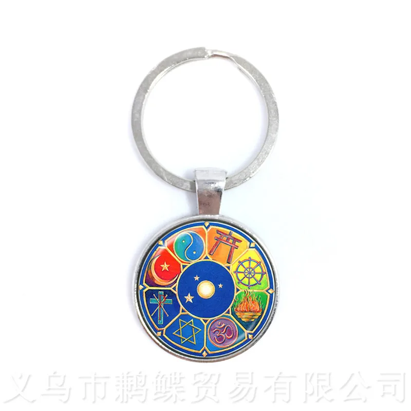 The Beautiful Pattern Of The Constellations Galaxy Zodiac Glass Dome Pendant Keychain Birthday, Star Sign, Horoscope Gift