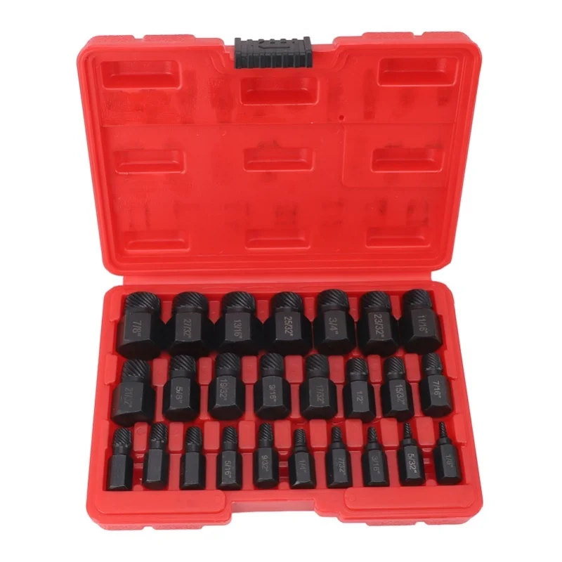 25 Pieces Screw Extractors Hex Shank Imperial Screw Remover Tool For Damaged Broken Stripped Screws Bolts Black — купить у AliExpress WW
