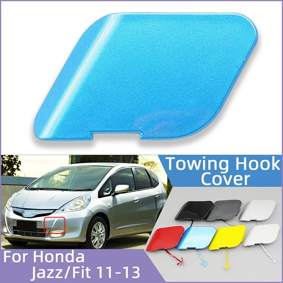 

Auto Front Bumper Towing Hook Eye Cover Lid For Honda Fit / Jazz GE 2011 2012 2013 Tow Hook Hauling Trailer Cap Hood Garnish