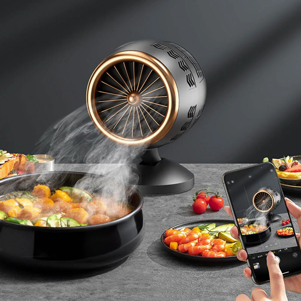 Support réglable ventilateur USB purificateur de cuisine conception légère alimenté par USB entretien facile support de hauteur Flexible