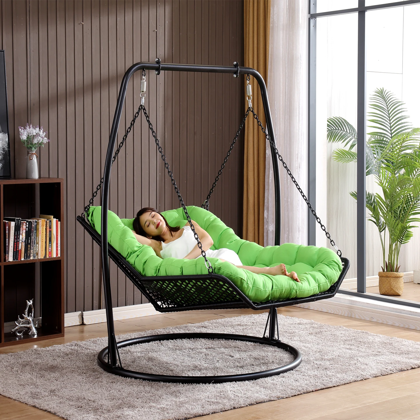 Q Rocking chair double hammock hammock woven rattan chair outdoor swing