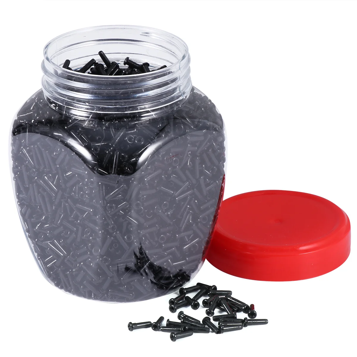 

1 Box Badminton Racket Guard Tube Nylon Grommets Eyelets Replacement Single Double Hole Black 2.6x7.9 Pattern Racket String