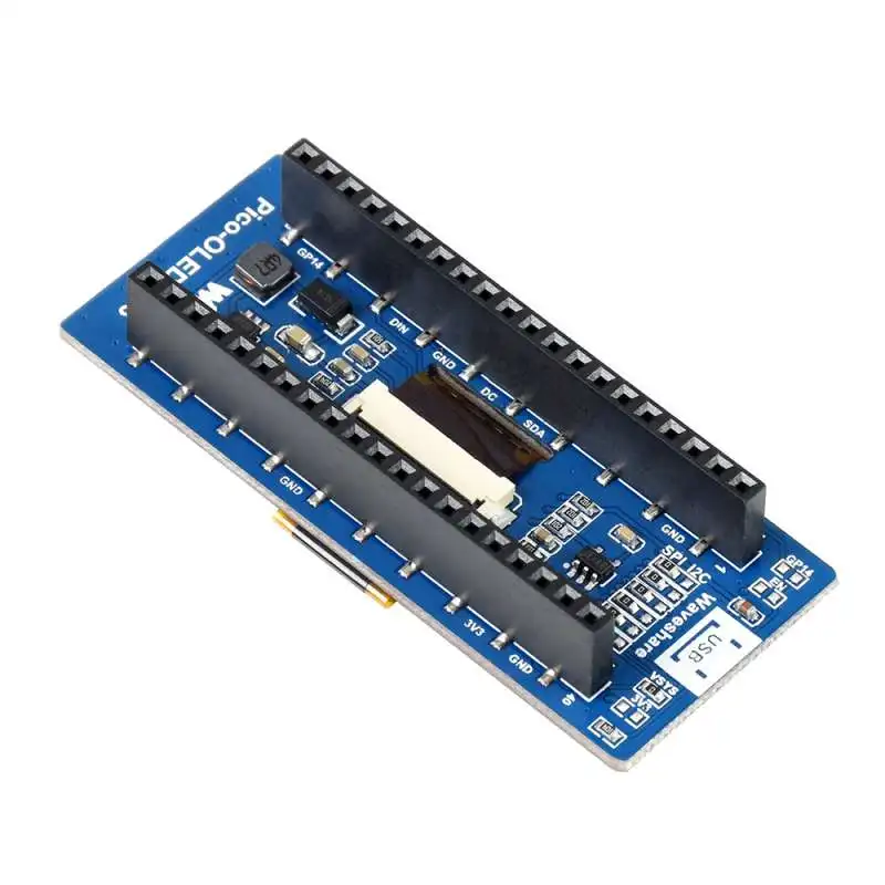 RCmall 2.23inch OLED Display Module 128×32 SPI I2C Embedded SSD1305 Driver for Raspberry Pi Pico Waveshare