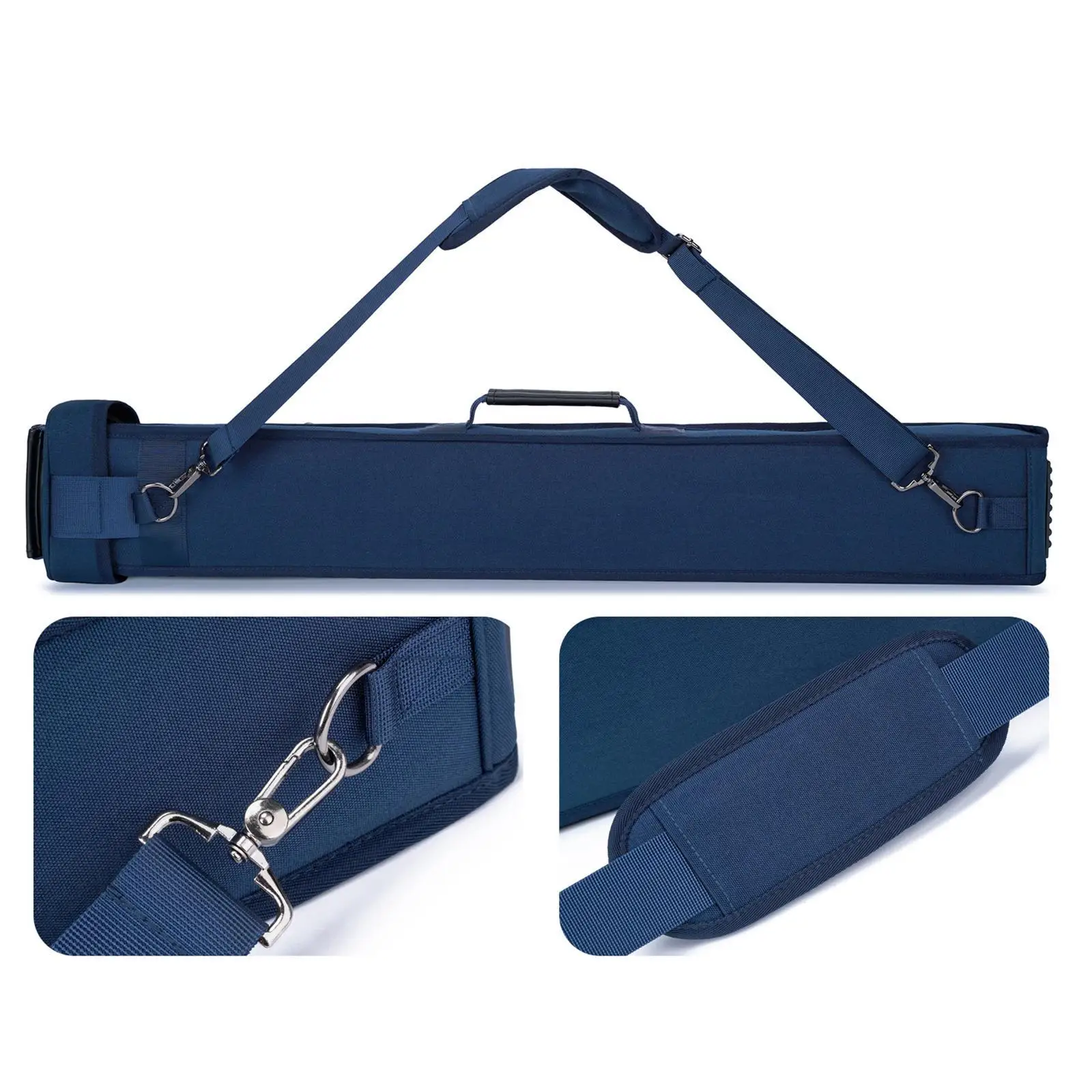 Portable Billiard Cue Bag Lightweight Wearproof Cue Stick Carrying Case Anti Scratch Crossbody for Pool and Snooker