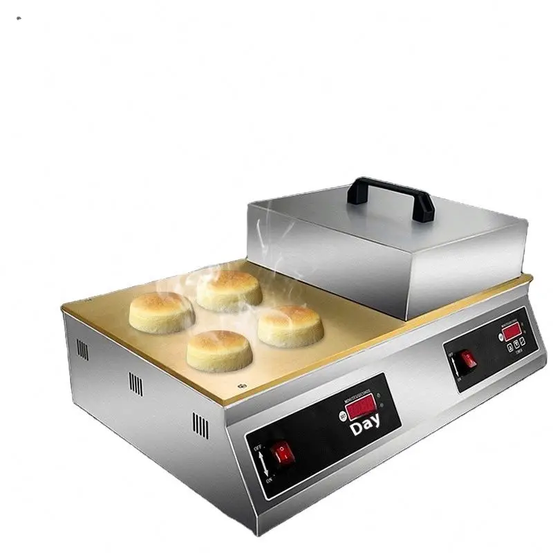 

Commercial Double Plates Stainless Steel Souffle Pastry Pan Cake Machine Mini Pancake Machine Fluffy Souffle Machine