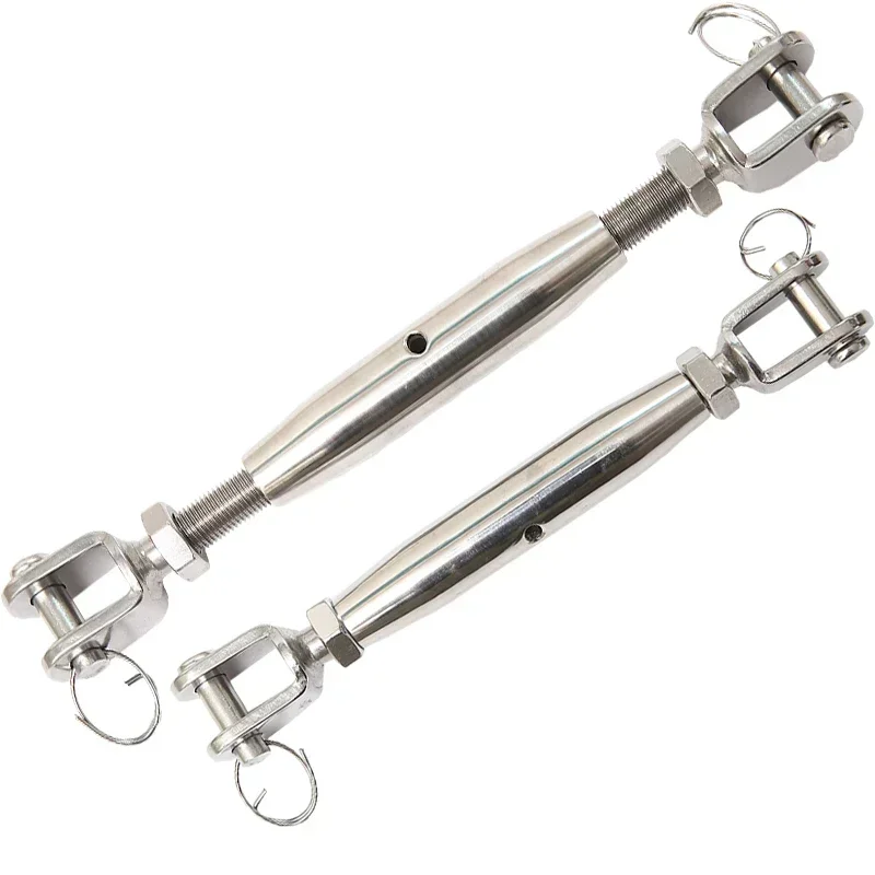5pcs/lot  316 Stainless Steel M5 M6 M8 M10 Marine Sailboat Rigging Screw Closed Body Jaw Jaw Turnbuckle