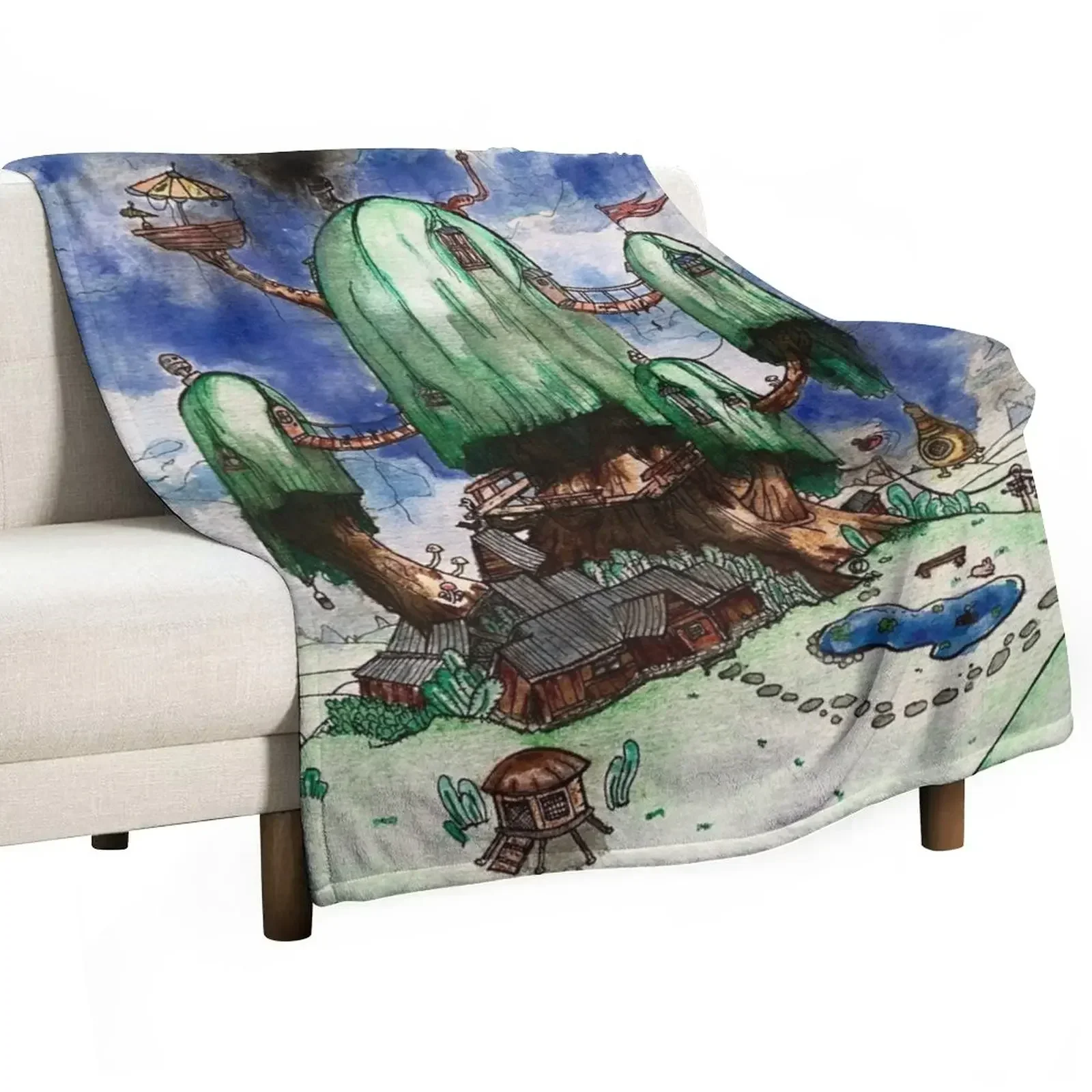 

The Tree House! Throw Blanket Softs Luxury Designer blankets and throws For Sofa Thin Blankets