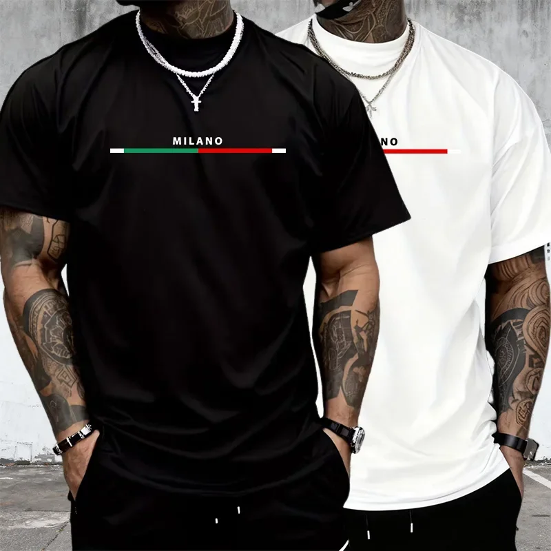 

Cotton Hot Sales Mens T-shirt Printed Casual Short Sleeve Outdoor Fitness Sports Jogging Man T-shirt Loose Lightweight Soft Tees