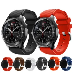 20mm 22mm Sport Silicone Bracelet Wrist Band For Samsung Galaxy Watch 46mm Gear S3 Gear S4 SM-R800 Replacement Smart watch Strap