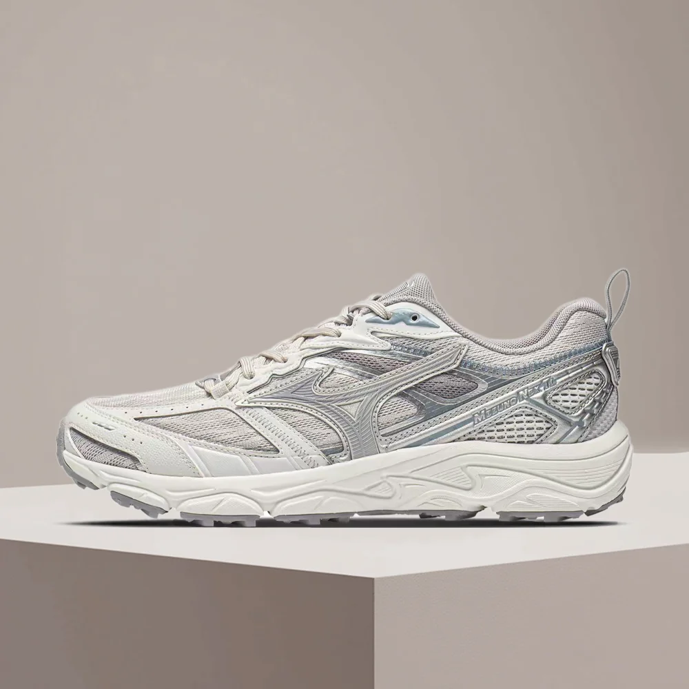 Mizuno NEX TL Unisex Gray Low-Top Trail Runners – Retro Styling, Durable Comfort & Breathable Performance D1GH262902